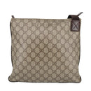 GUCCI GG Supreme Shoulder Bag PVC Beige 141626 Auth bs19483-2