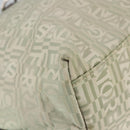 Salvatore Ferragamo Gancini Tote Bag Canvas Green Brown Silver Auth bs19496-14