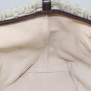 Salvatore Ferragamo Gancini Tote Bag Canvas Green Brown Silver Auth bs19496-19