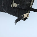 BALENCIAGA Clutch Bag Leather Black Silver 273023 Auth bs19499-8