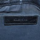 BALENCIAGA Clutch Bag Leather Black Silver 273023 Auth bs19499-9