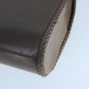 BALLY Hand Bag Leather Gray Auth bs19504-16