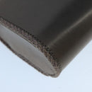 BALLY Hand Bag Leather Gray Auth bs19504-17