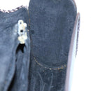 BALLY Hand Bag Leather Gray Auth bs19504-18