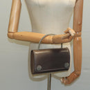 BALLY Hand Bag Leather Gray Auth bs19504-20