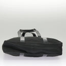 Salvatore Ferragamo Tote Bag Canvas Black Gold Auth bs19507-5