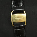 Salvatore Ferragamo Tote Bag Canvas Black Gold Auth bs19507-10