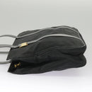 Salvatore Ferragamo Tote Bag Canvas Black Gold Auth bs19507-3