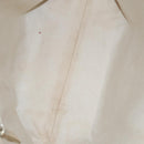 Salvatore Ferragamo Gancini Tote Bag PVCCanvas Brown Gold Auth bs19508-12