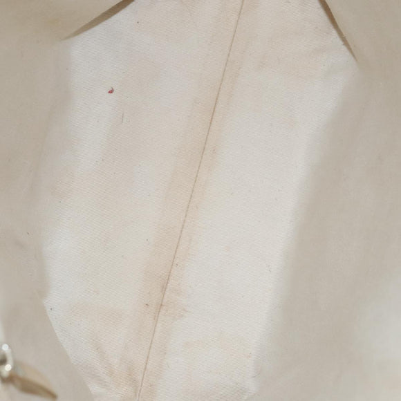 Salvatore Ferragamo Gancini Tote Bag PVCCanvas Brown Gold Auth bs19508