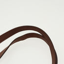 Salvatore Ferragamo Gancini Tote Bag PVCCanvas Brown Gold Auth bs19508-8