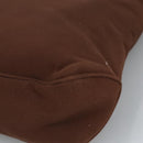 Salvatore Ferragamo Shoulder Bag Canvas Leather Brown Silver Auth bs19509-9