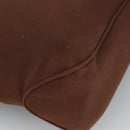 Salvatore Ferragamo Shoulder Bag Canvas Leather Brown Silver Auth bs19509-14