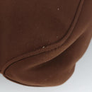 Salvatore Ferragamo Shoulder Bag Canvas Leather Brown Silver Auth bs19509-16