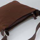 Salvatore Ferragamo Shoulder Bag Canvas Leather Brown Silver Auth bs19509-6