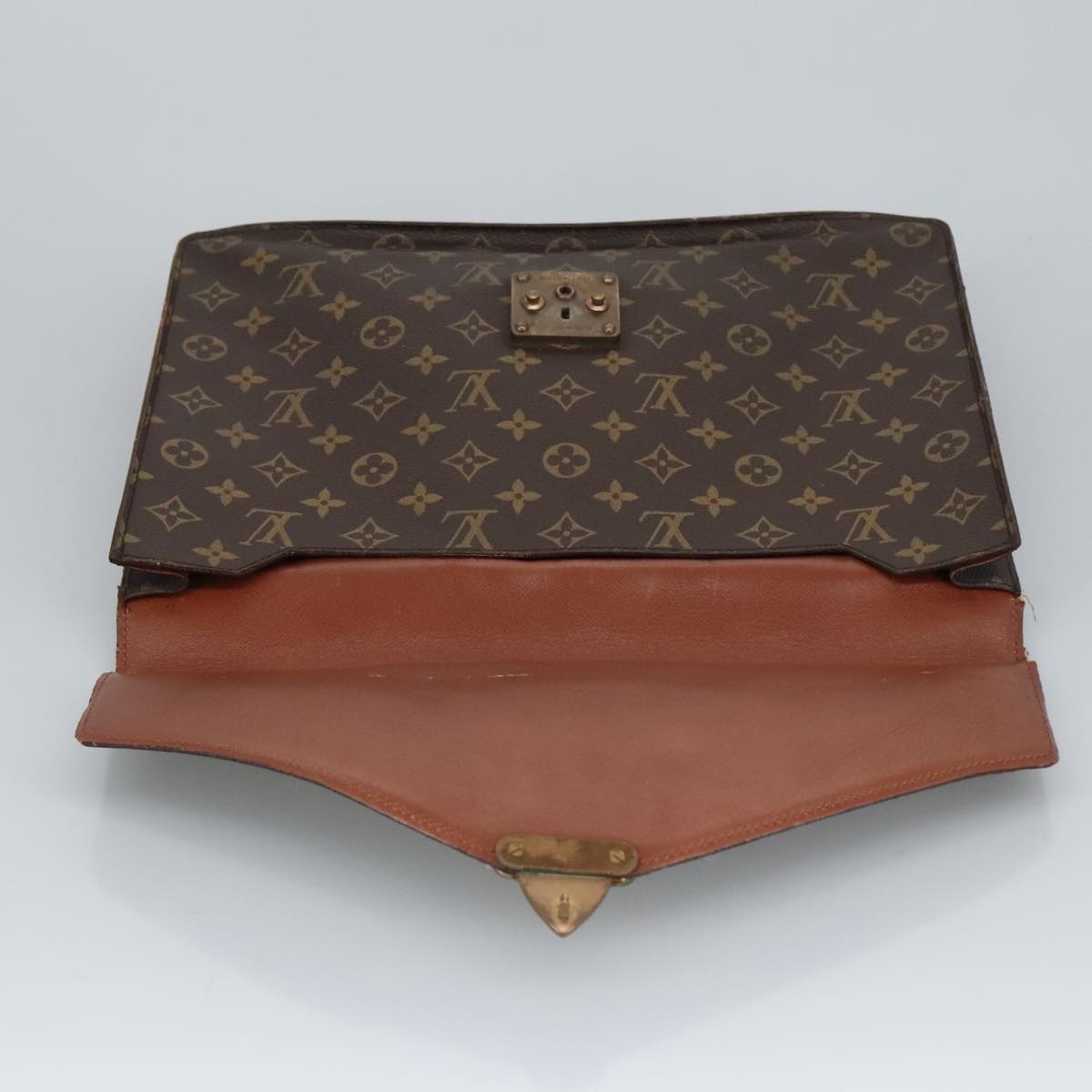 LOUIS VUITTON Monogram Porte Documents Senatur Briefcase M53335 LV Auth bs19512