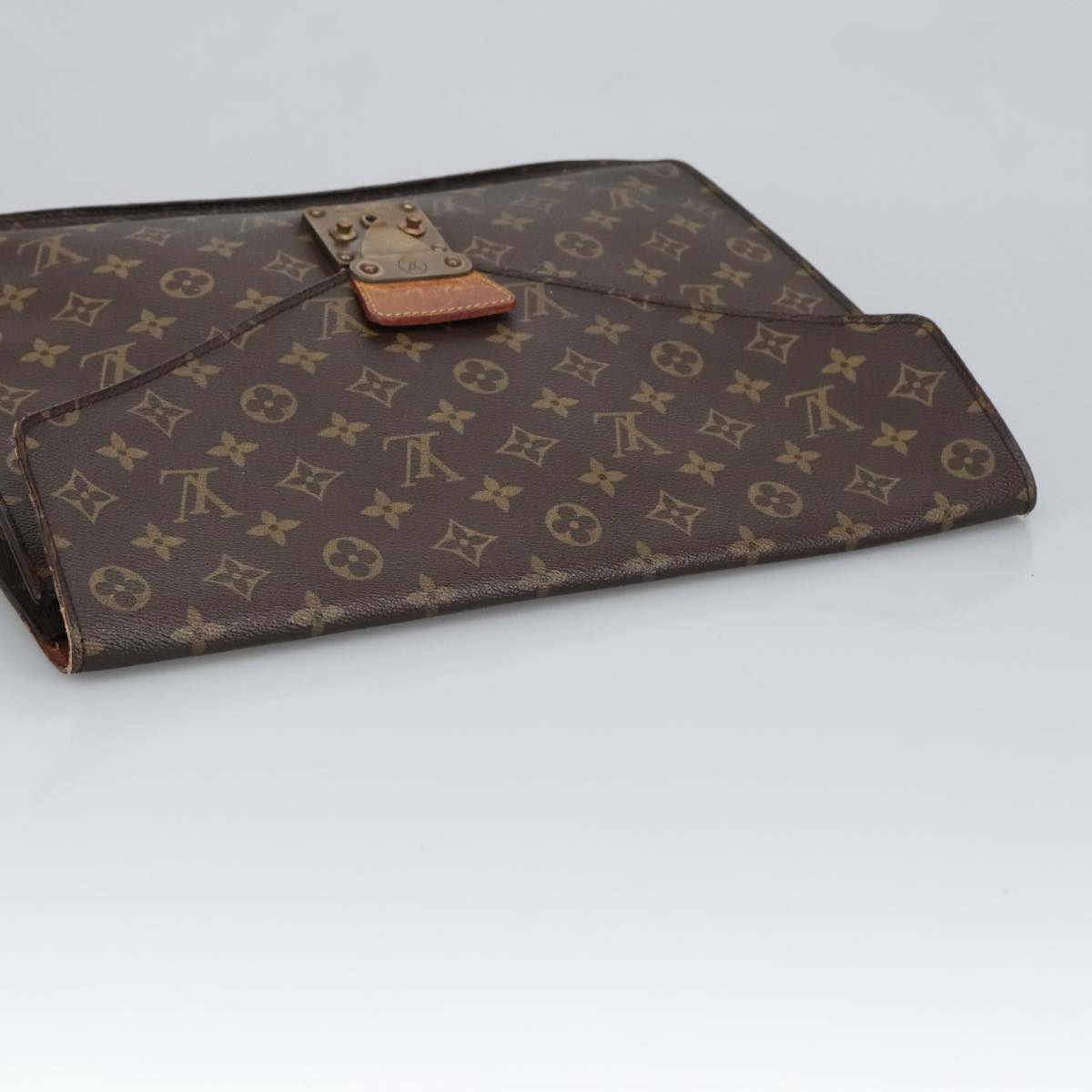 LOUIS VUITTON Monogram Porte Documents Senatur Briefcase M53335 LV Auth bs19512