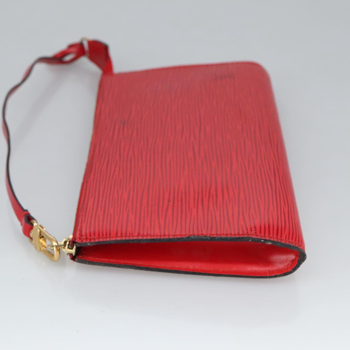 LOUIS VUITTON Epi Pochette Accessoires Accessory Pouch Red M52987 Auth bs19522