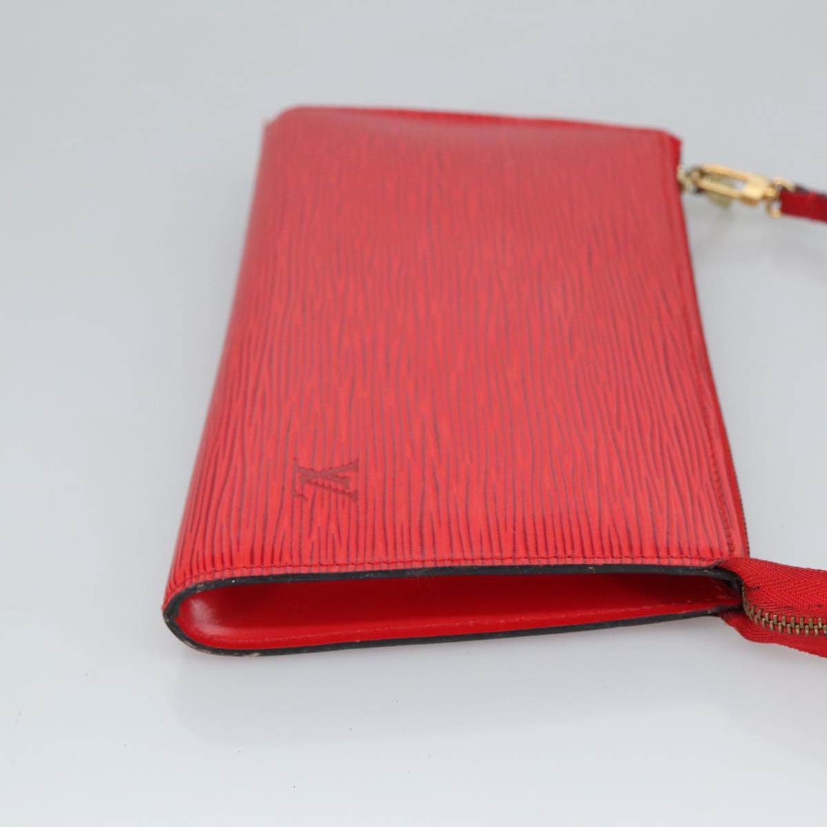 LOUIS VUITTON Epi Pochette Accessoires Accessory Pouch Red M52987 Auth bs19523