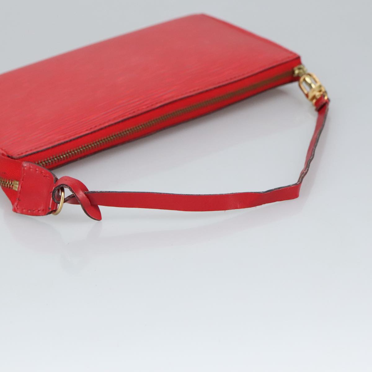 LOUIS VUITTON Epi Pochette Accessoires Accessory Pouch Red M52987 Auth bs19523