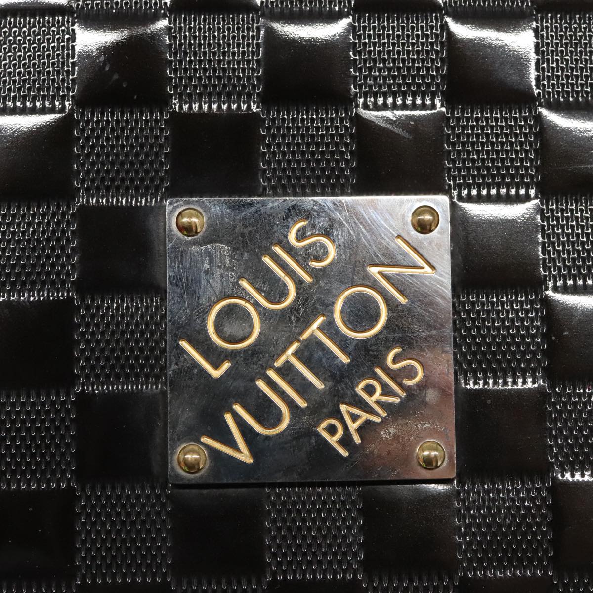 LOUIS VUITTON Damier Vernis Club Shoulder Bag Black M92129 LV Auth bs19539