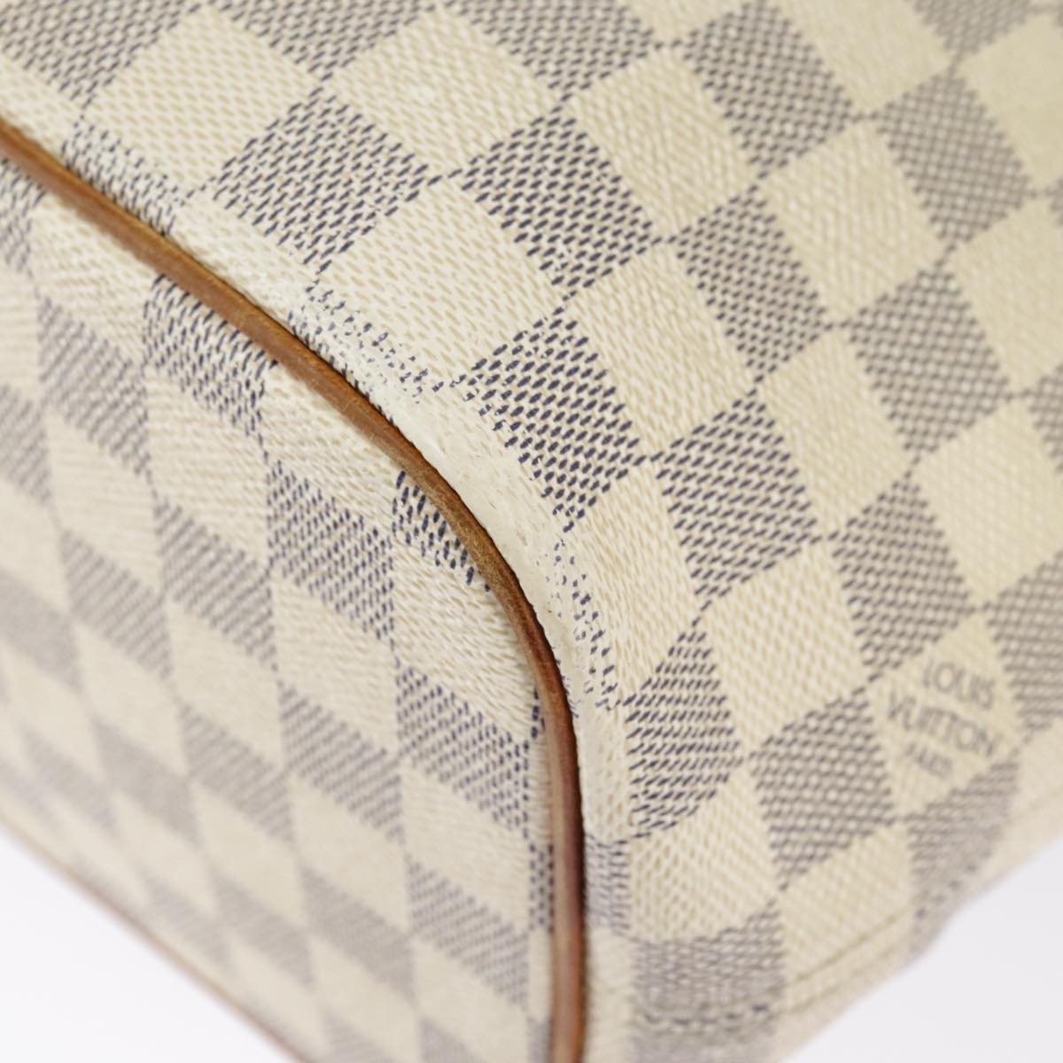 LOUIS VUITTON Damier Azur Saleya MM Tote Bag N51185 LV Auth bs19546