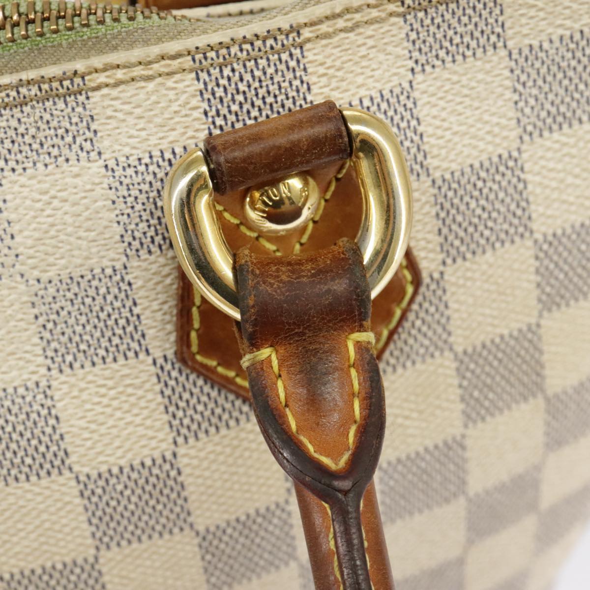 LOUIS VUITTON Damier Azur Saleya MM Tote Bag N51185 LV Auth bs19546