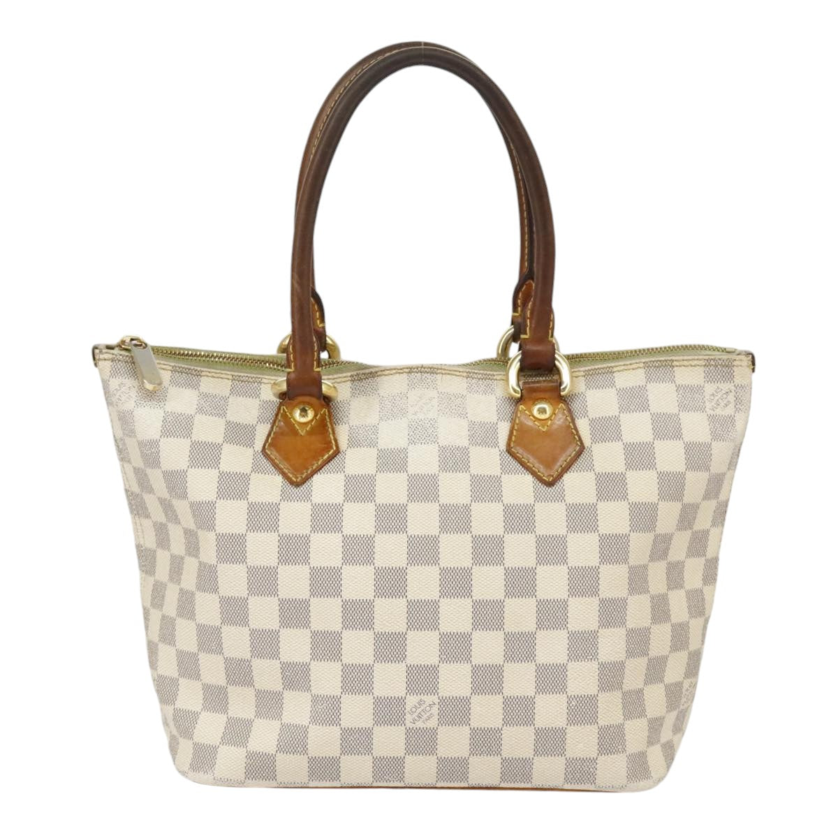 LOUIS VUITTON Damier Azur Saleya MM Tote Bag N51185 LV Auth bs19546