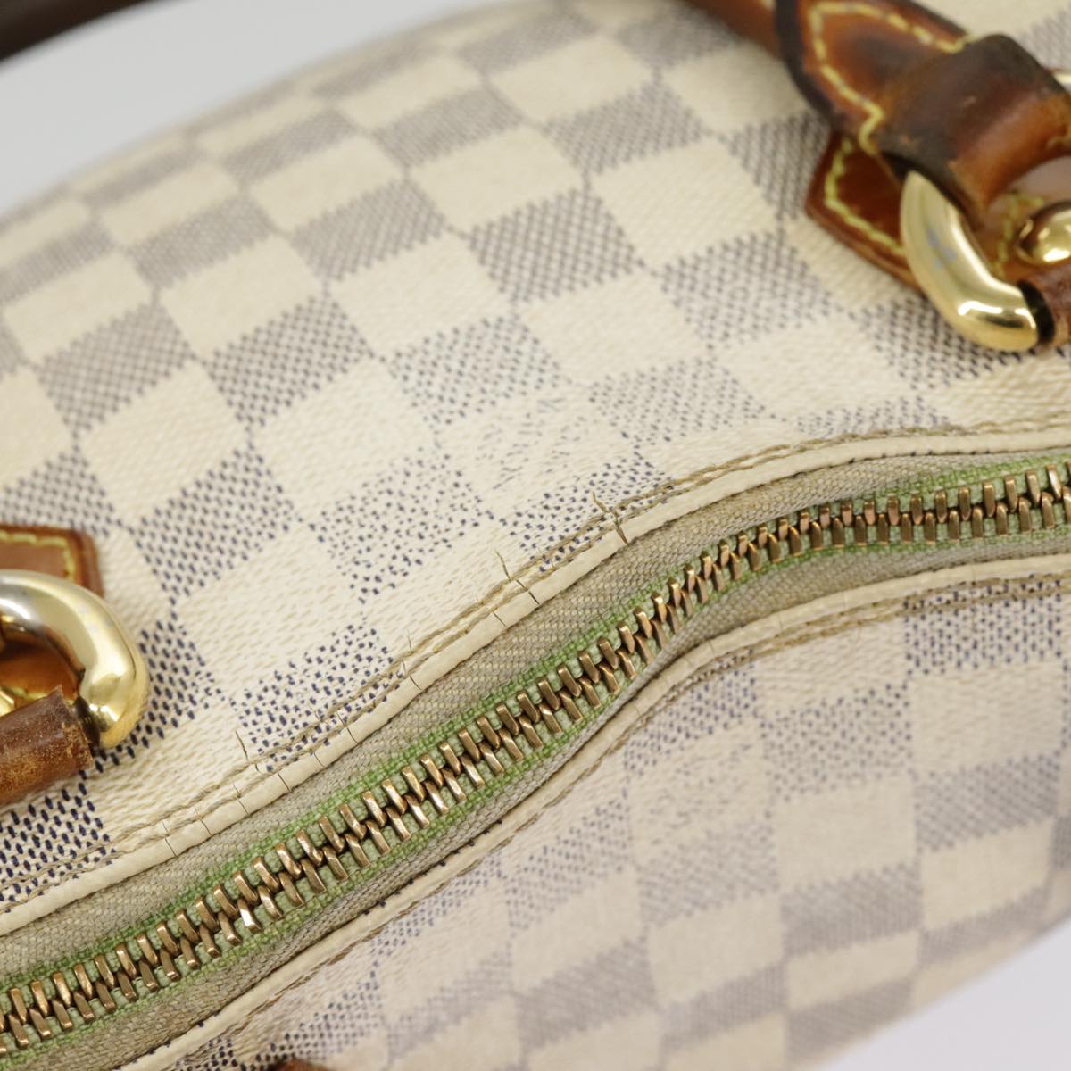 LOUIS VUITTON Damier Azur Saleya MM Tote Bag N51185 LV Auth bs19546