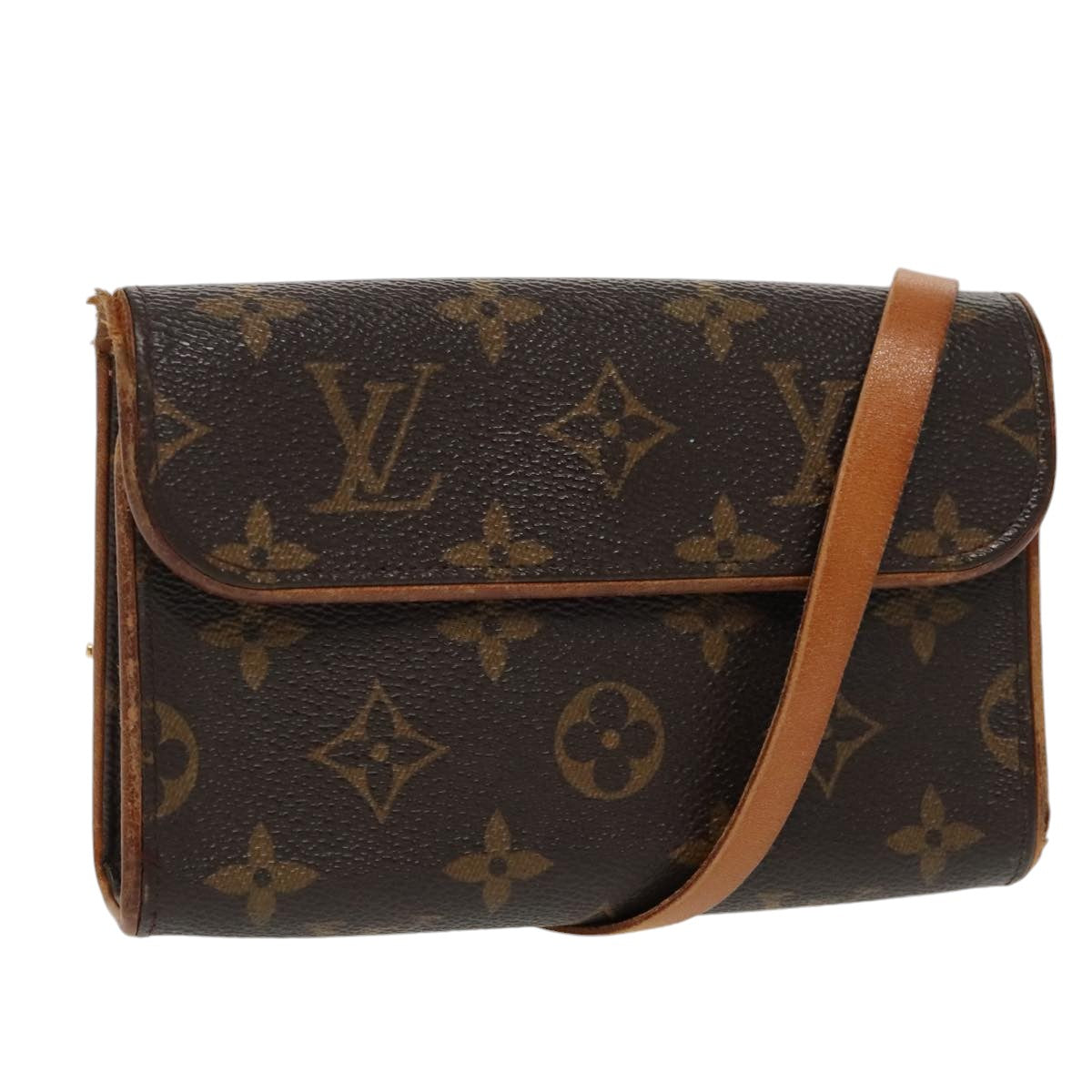 LOUIS VUITTON Monogram Pochette Florentine Waist bag M51855 LV Auth bs19555