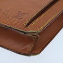 LOUIS VUITTON Epi Serie Dragonne Hand Bag Brown M52618 LV Auth bs19560-14