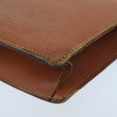 LOUIS VUITTON Epi Serie Dragonne Hand Bag Brown M52618 LV Auth bs19560-16