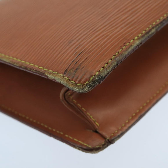 LOUIS VUITTON Epi Serie Dragonne Hand Bag Brown M52618 LV Auth bs19560