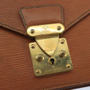 LOUIS VUITTON Epi Serie Dragonne Hand Bag Brown M52618 LV Auth bs19560-18