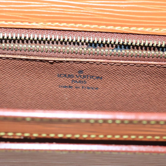 LOUIS VUITTON Epi Serie Dragonne Hand Bag Brown M52618 LV Auth bs19560