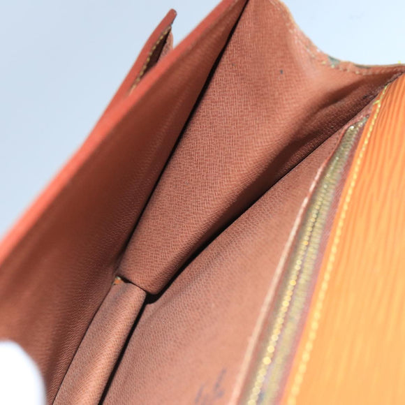 LOUIS VUITTON Epi Serie Dragonne Hand Bag Brown M52618 LV Auth bs19560