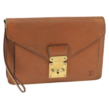 LOUIS VUITTON Epi Serie Dragonne Hand Bag Brown M52618 LV Auth bs19560