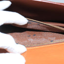 LOUIS VUITTON Epi Serie Dragonne Hand Bag Brown M52618 LV Auth bs19560-11