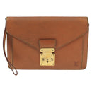 LOUIS VUITTON Epi Serie Dragonne Hand Bag Brown M52618 LV Auth bs19560-13