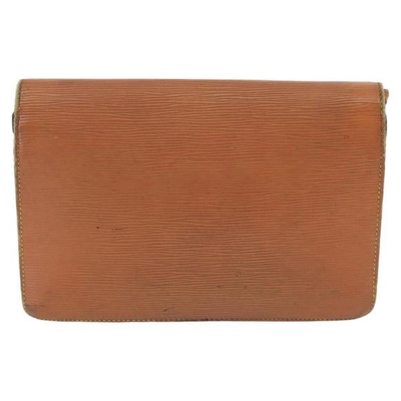 LOUIS VUITTON Epi Serie Dragonne Hand Bag Brown M52618 LV Auth bs19560