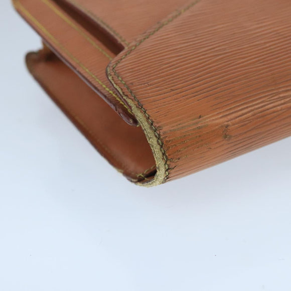 LOUIS VUITTON Epi Serie Dragonne Hand Bag Brown M52618 LV Auth bs19560