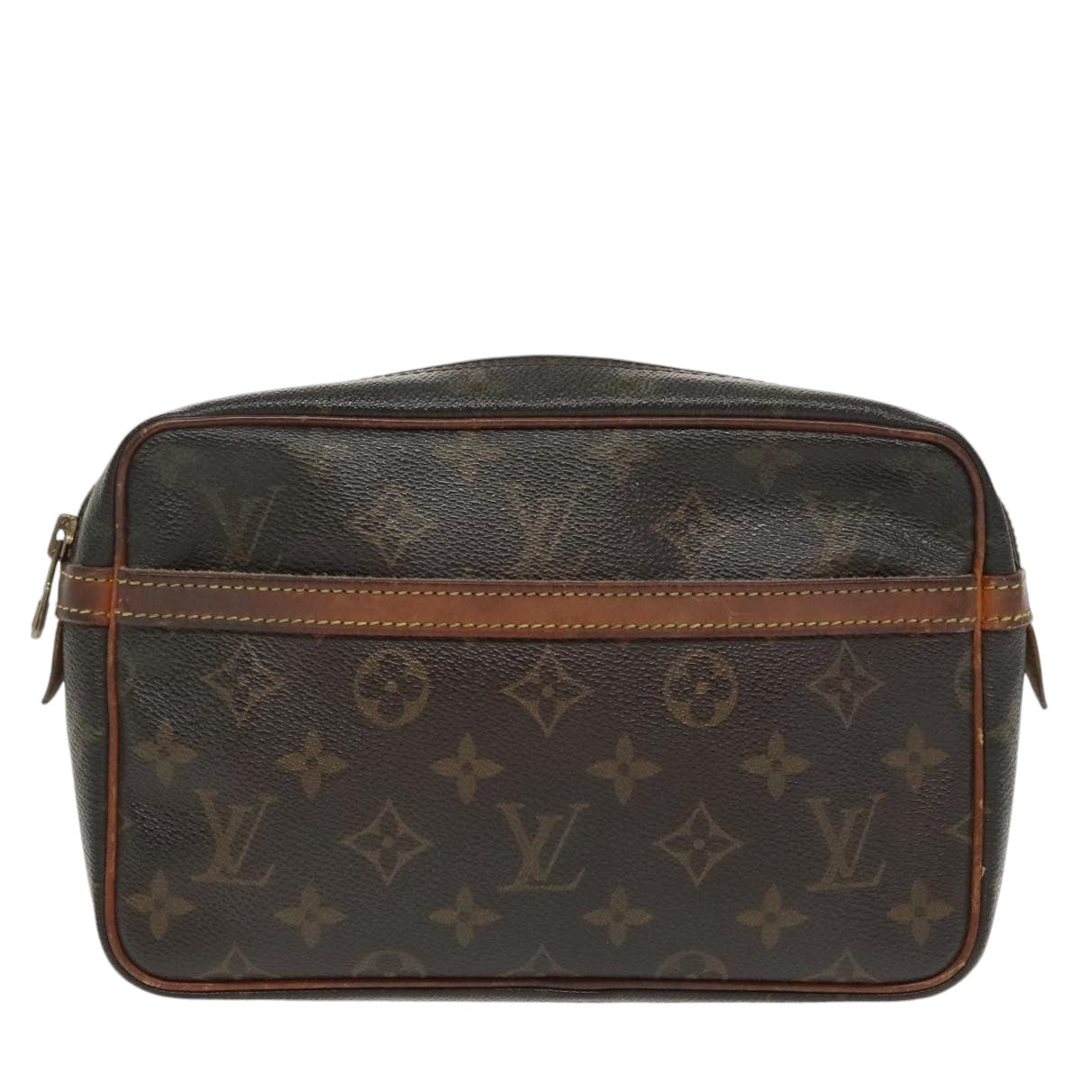 LOUIS VUITTON Monogram Compiegne 23 Clutch Bag M51847 LV Auth bs19561