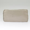 PRADA Tote Bag Satin plastic Silver Silver Auth bs19572-5