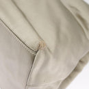 PRADA Tote Bag Satin plastic Silver Silver Auth bs19572-17