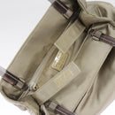 PRADA Tote Bag Satin plastic Silver Silver Auth bs19572-21