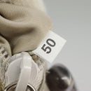 PRADA Tote Bag Satin plastic Silver Silver Auth bs19572-11