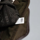 PRADA Shoulder Bag Nylon Khaki Brown Silver Auth bs19573-12