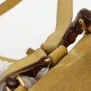 GUCCI Bamboo Backpack Suede Leather Yellow Gold 003 2058 0030 Auth bs19589-16