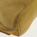 GUCCI Bamboo Backpack Suede Leather Yellow Gold 003 2058 0030 Auth bs19589-18