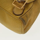 GUCCI Bamboo Backpack Suede Leather Yellow Gold 003 2058 0030 Auth bs19589-20